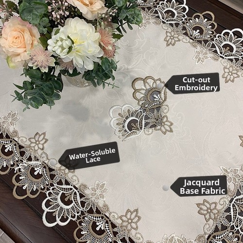 European lace dustproof table - lace,